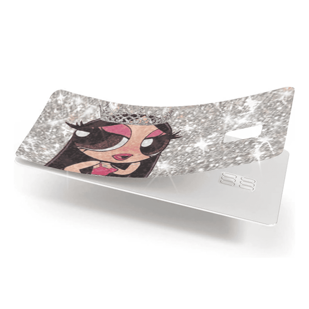 Silver BLING REFLECTIVE BACK INFORMATION Girl Exotix - Exotix Card