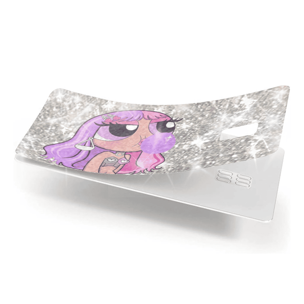SILVER ULTRA BLING REFLECTIVE PURPLE Blossom - Exotix Card