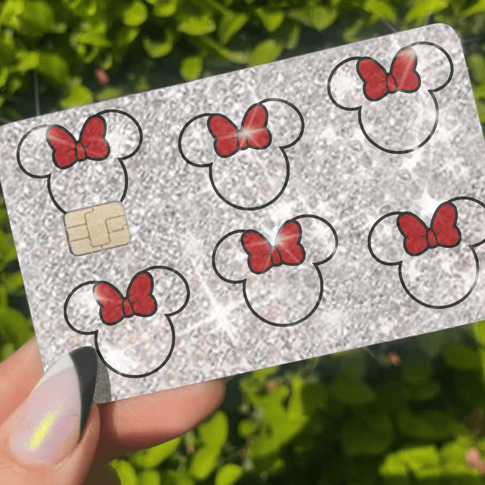 Bling Reflective Red Bow - Exotix Card