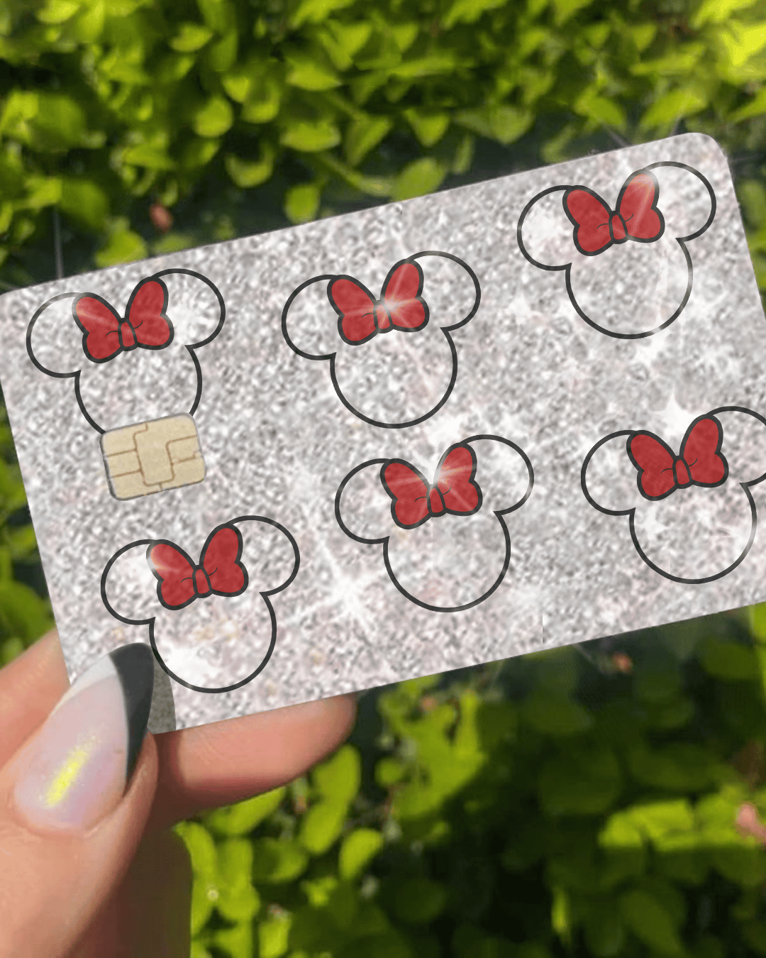 Bling Reflective Red Bow - Exotix Card