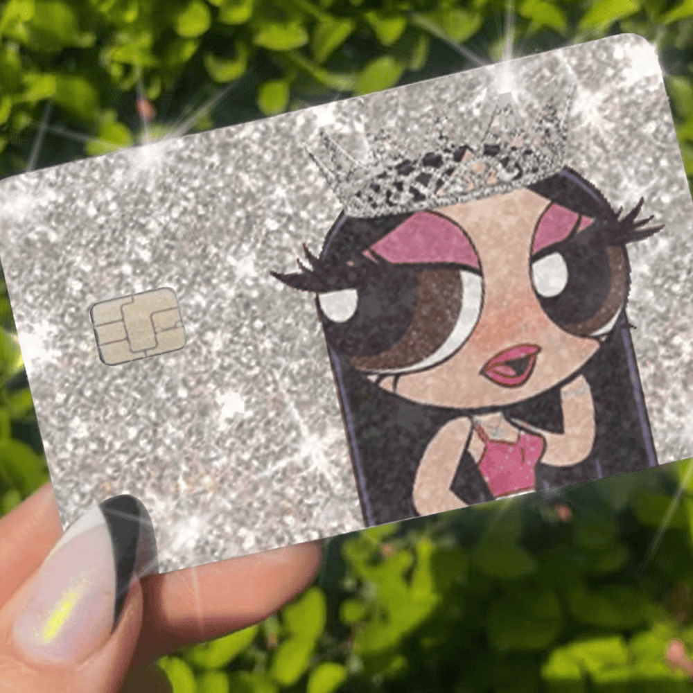 Silver BLING REFLECTIVE BACK INFORMATION Girl Exotix - Exotix Card
