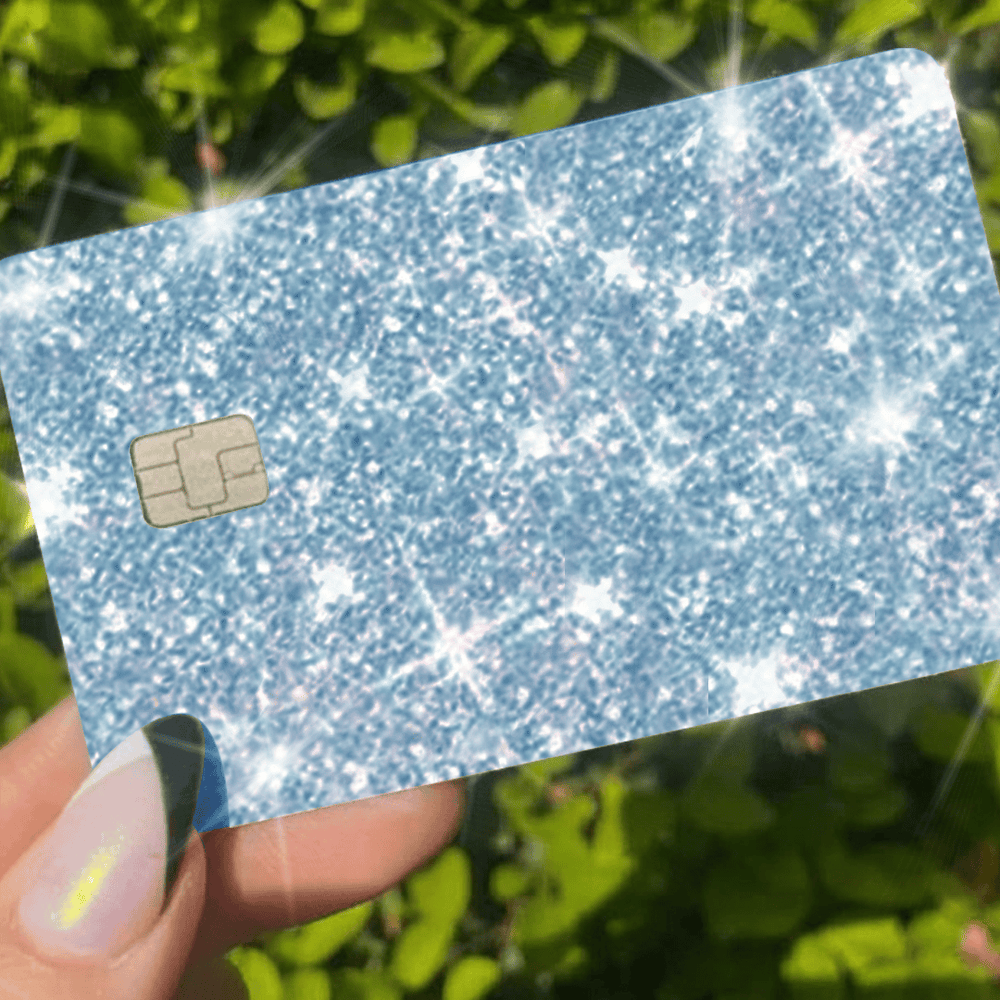 BLING REFLECTIVE BACK INFORMATION BLUE - Exotix Card