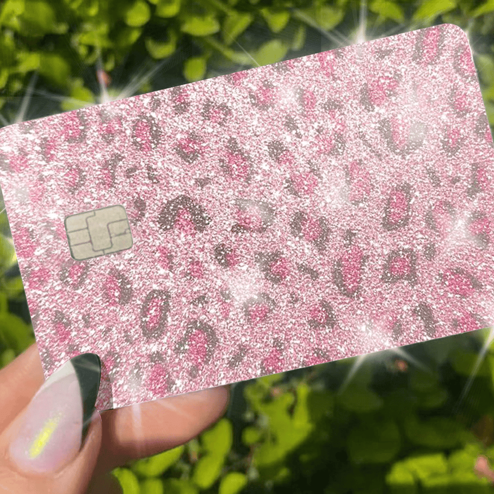 ULTRA BLING REFLECTIVE ANINAL PRINT PINK - Exotix Card